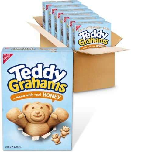 TEDDY GRAHAMS Honey Graham Snacks 6x 10 oz Boxes Deal