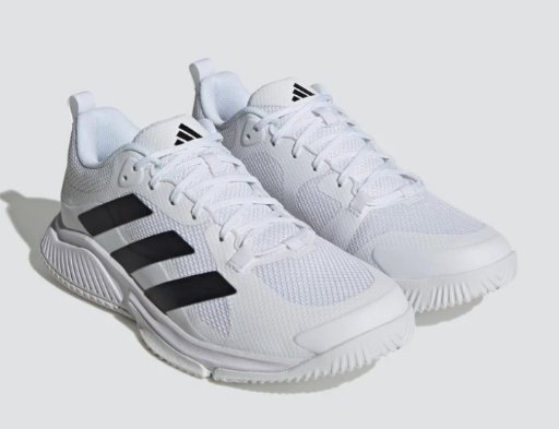Adidas Men's Court Team Bounce 2.0 Shoes (Cloud White/Core Black)