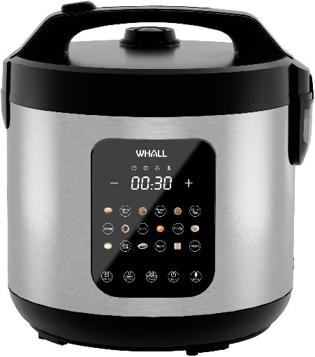 WHALL Digital Rice Cooker 10-Cup Uncooked / 20-Cup Cooked Capacity