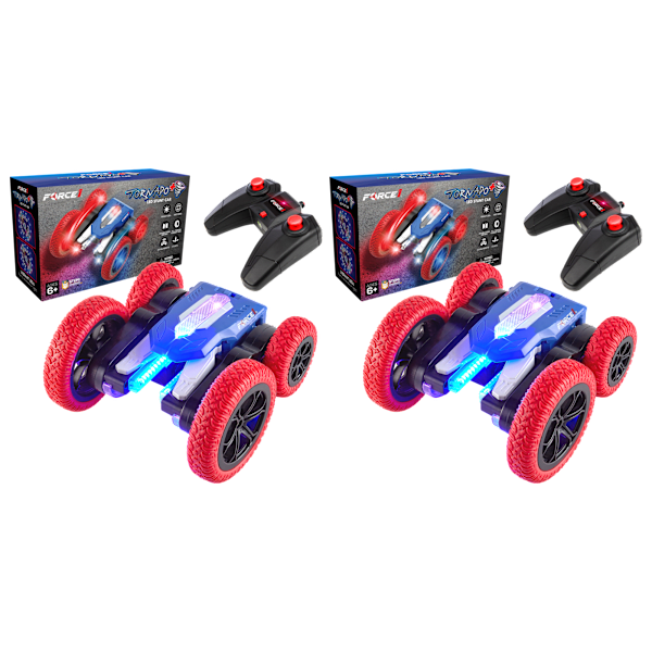 Force1 Tornado+ LED Stunt Car 2-Pack (Stem Toy)