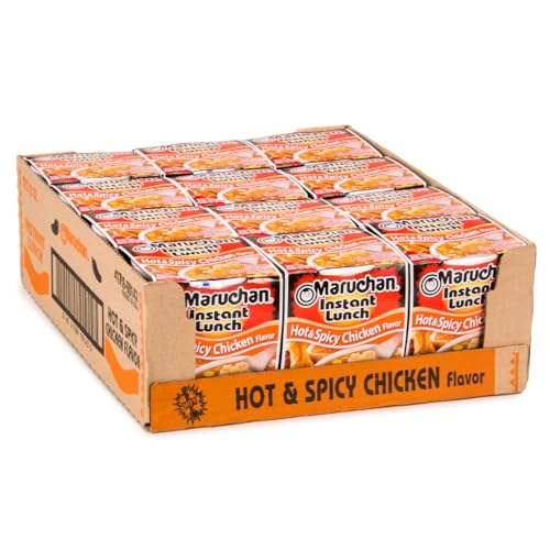 Maruchan Instant Lunch Hot & Spicy Chicken Ramen Noodles 12-Pack 2.25-Ounce Deal