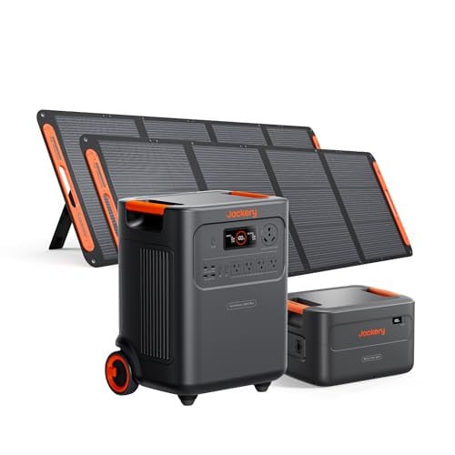 Jackery HomePower 3600 Plus Portable Power Station and Extra Battery with 2x 200W, 3600W AC Output, 7168Wh LFP Solar Generator