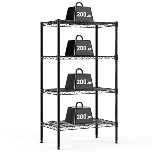 Dumos 47" 4-Tier Adjustable Metal Wire Storage Shelves