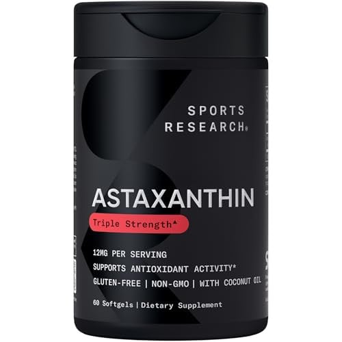 Sports Research 12mg Triple Strength Astaxanthin Softgels 60-Count Deal