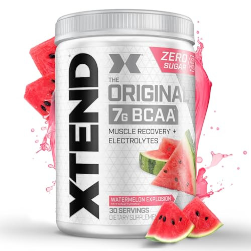 Xtend Original BCAA Powder Watermelon Explosion Sugar Free Post Workout Muscle Recovery Drink with Amino Acids