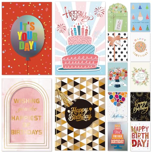 3D Handmade Birthday Cards 14-Pack Deal