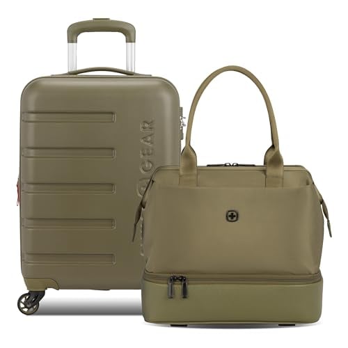 SWISSGEAR Signature Hardside Expandable Carry-On Spinner & Mini Weekender Tote Set, 2-Piece Set (19-Inch/Mini Weekender Tote) Deal
