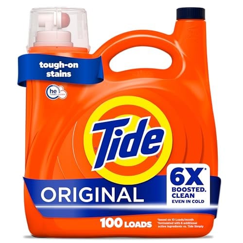 Tide Liquid Laundry Detergent Original Scent 125-oz 100 Loads 4-Pack Deal