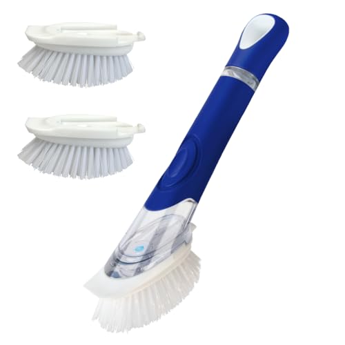 CELOX Dish Brush w/ Built-In Soap Dispenser & 2 Brush Refills Deal