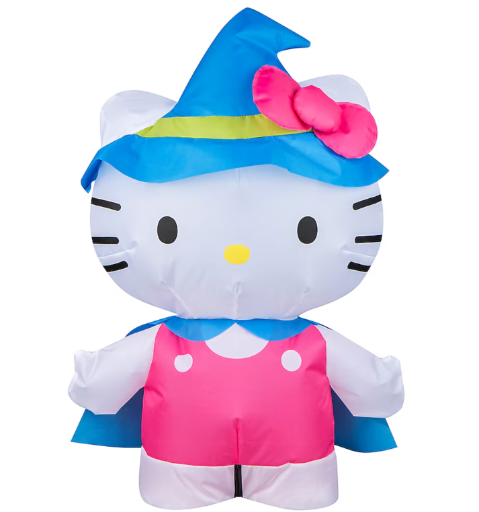 2-ft Hello Kitty as Witch Airdorable Outdoor Halloween Decoration