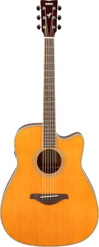 Yamaha FGC-TA Dreadnought Cutaway Transacoustic Guitar w/ Chorus and Reverb, Vintage Tint Deal