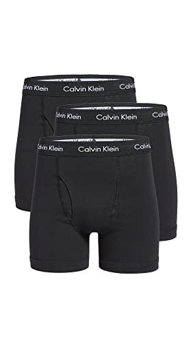 Calvin Klein Cotton Stretch 3-Pack Boxer Brief, 3 Black