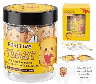 PinCute 60 Positive Highland Cow Affirmation Cards Deal