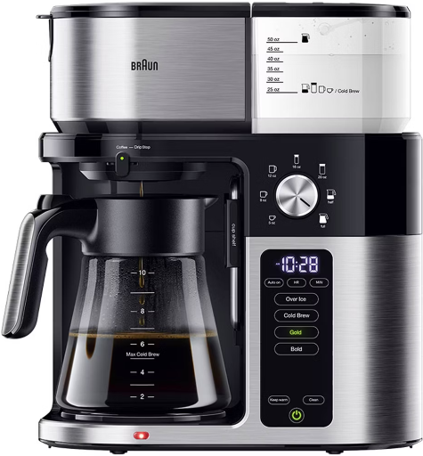 Braun MultiServe Plus 10-Cup Pod Free Drip Coffee Maker