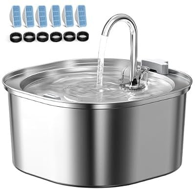 PEKTACO Cat Water Fountain 3.2L with 6 Filters Deal