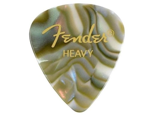 Fender Premium Celluloid Guitar Picks 12-Pack 351 Shape Heavy Abalone
