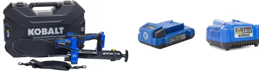 Kobalt 24V Brushless Grease Gun Starter Kit Deal