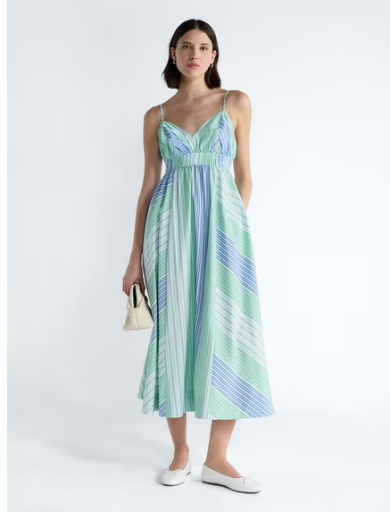 Free Assembly Women's and Women's Plus Striped Cotton Maxi Dress XL/XXL Deal