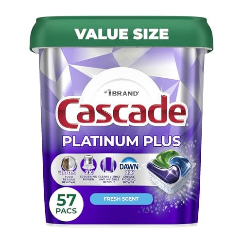 (Prime Deal) Cascade Platinum Plus Dishwasher Pods 4 x 57-Count Deal