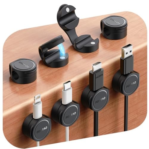 FLYLEAD Magnetic Silicone Cord / Cable Organizer 8-Count Deal