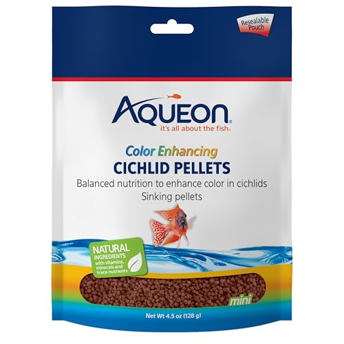 Aqueon Cichlid Color Enhancing Fish Food 4.5-Ounce Deal