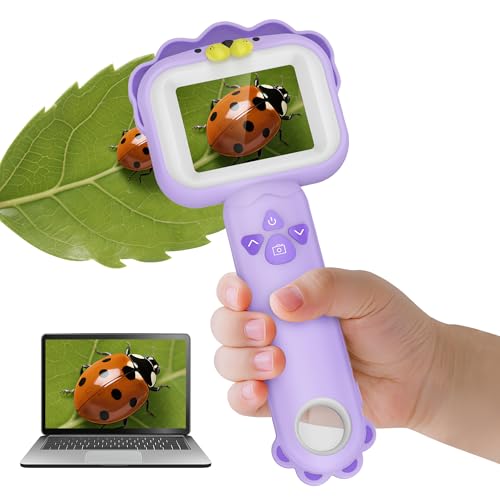 Kids' Microscopes Portable Mini Pocket Handheld Microscope (Lion)