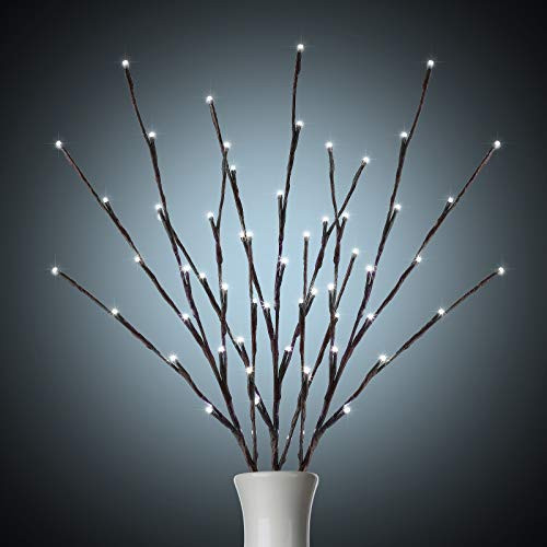 Christmas 60 LED Lighted Branches for Vases 3-Pack
