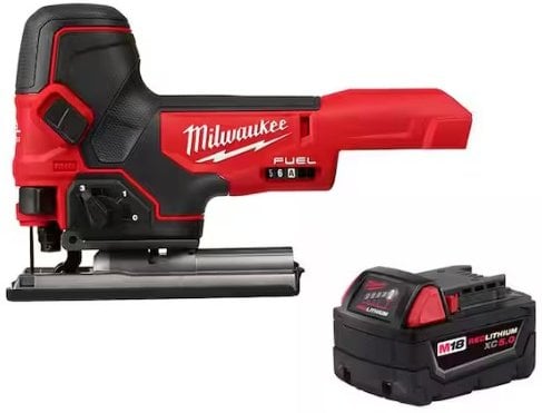 Milwaukee M18 FUEL 18V Lithium-Ion Brushless Cordless Barrel Grip Jig Saw with 5.0 Ah Battery Deal