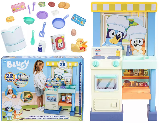 Bluey Deluxe Cook and Clean Kitchen Playset with Accessories Deal