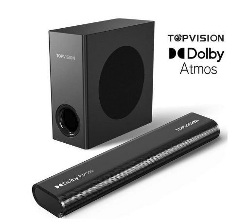 TOPVISION 2.1Ch Dolby Atmos Soundbar with Subwoofer