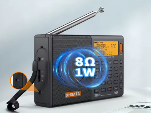 XHDATA D808 Portable Radio AM/FM/SW/SSB/AIR RDS Black Deal