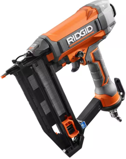 RIDGID Pneumatic 16-Gauge 2-1/2 in. Straight Finish Nailer with CLEAN DRIVE Technology