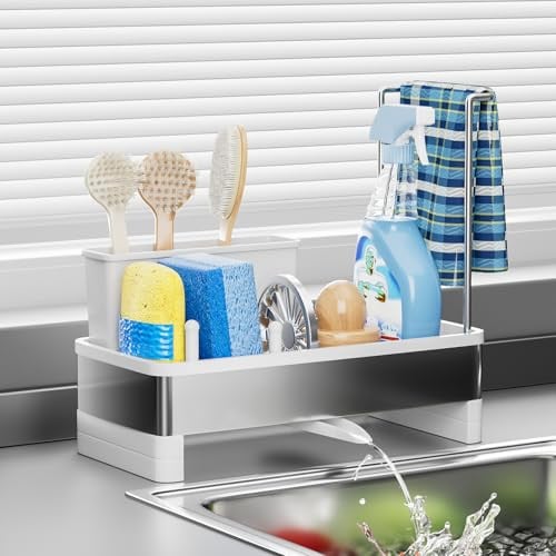 Ewaiira 9.8" Stainless Steel Sink Caddy