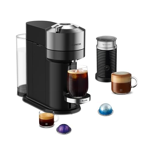 Nespresso Vertuo Next Deluxe Coffee and Espresso Maker with Aeroccino Milk Frother, 1.1L, Pure Chrome Deal