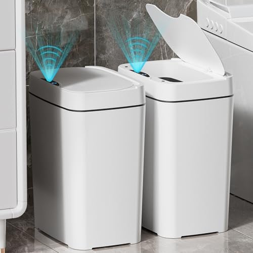 Vanpopubs Bathroom Touchless Trash Can 2-Pack 2.7-Gal Deal
