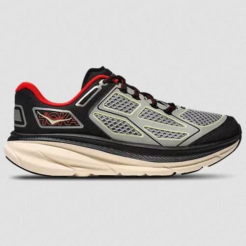 HOKA Men's Clifton One9 Shoes (Black/Habanero/White) Deal