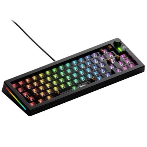 Glorious GMMK 3 Barebones 65% Custom Gaming Keyboard Kit with Knob, Black Deal