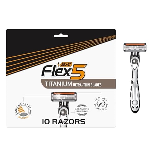 BIC Flex 5 Men’s Disposable 5-Blade Razors 10-Pack Deal