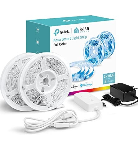 Kasa Smart LED Light Strip, RGB, 32.8ft (2 Rolls of 16.4ft)