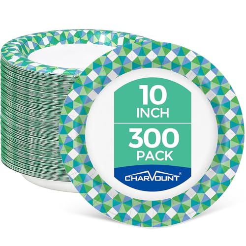Charmount 300-Count 10" Disposable Paper Plates Deal