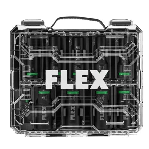 FLEX 10-Piece 1/2" Drive Thin Wall Deep Well 6-Point Impact Socket Set Deal