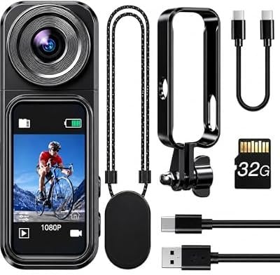 BOBLOV W2 32GB Mini Body Camera with Touch Screen & Rotating Lens Deal