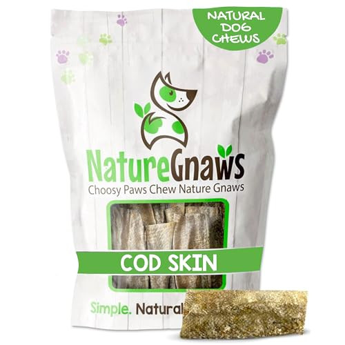 Nature Gnaws Cod Skin Strips for Dogs 4-6" (12oz)