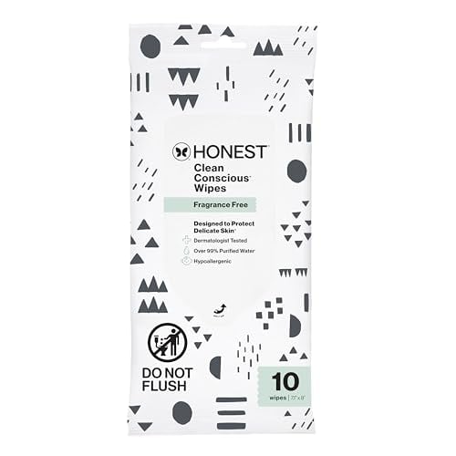 The Honest Company Multi-Use Baby Wipes (Pattern Play), 10-Count