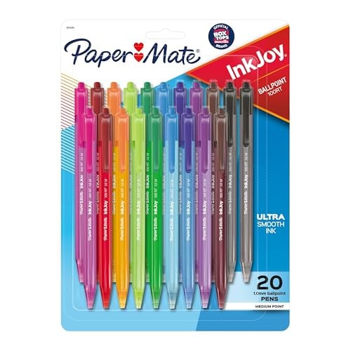 Paper Mate InkJoy 100RT Retractable Ballpoint Pens, Medium Point (1.0mm), 20 Count Deal