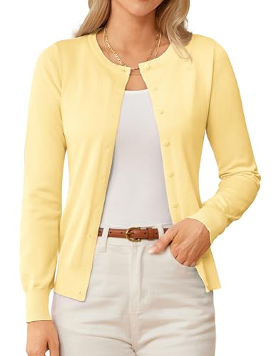 GRACE KARIN Cardigan Sweaters for Women Lightweight Fall Outfits