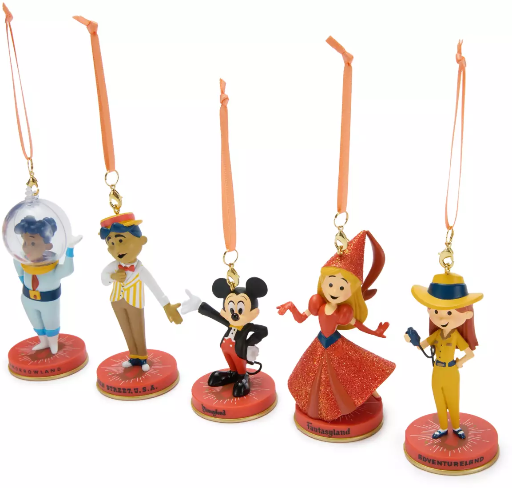 Disney Store Disneyland 70th Anniversary Vault Collection 7 Ornament Set Deal