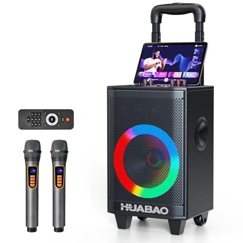 Portable Karaoke Machine with 2 Wireless Microphones Deal