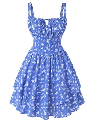 Scarlet Darkness Women's Floral Corset A-Line Mini Sundress Deal