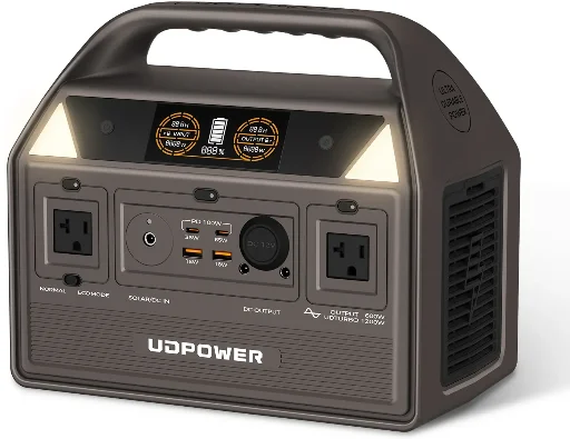 UDPOWER C600 LiFePO4 596Wh 600W Portable Power Station